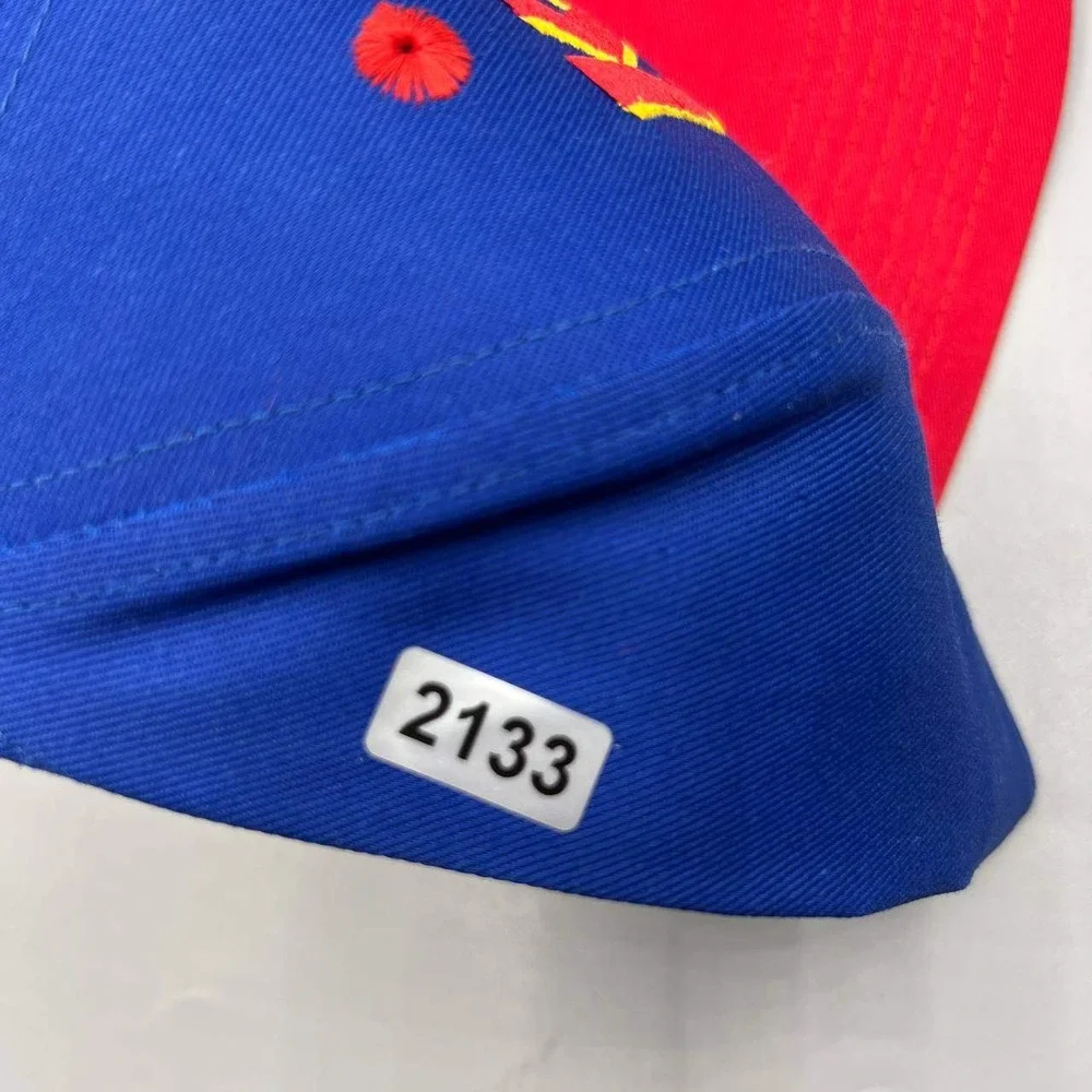 Vintage Kansas Jayhawks Hat Men Blue Red NCAA Snap‎ Back Cap New